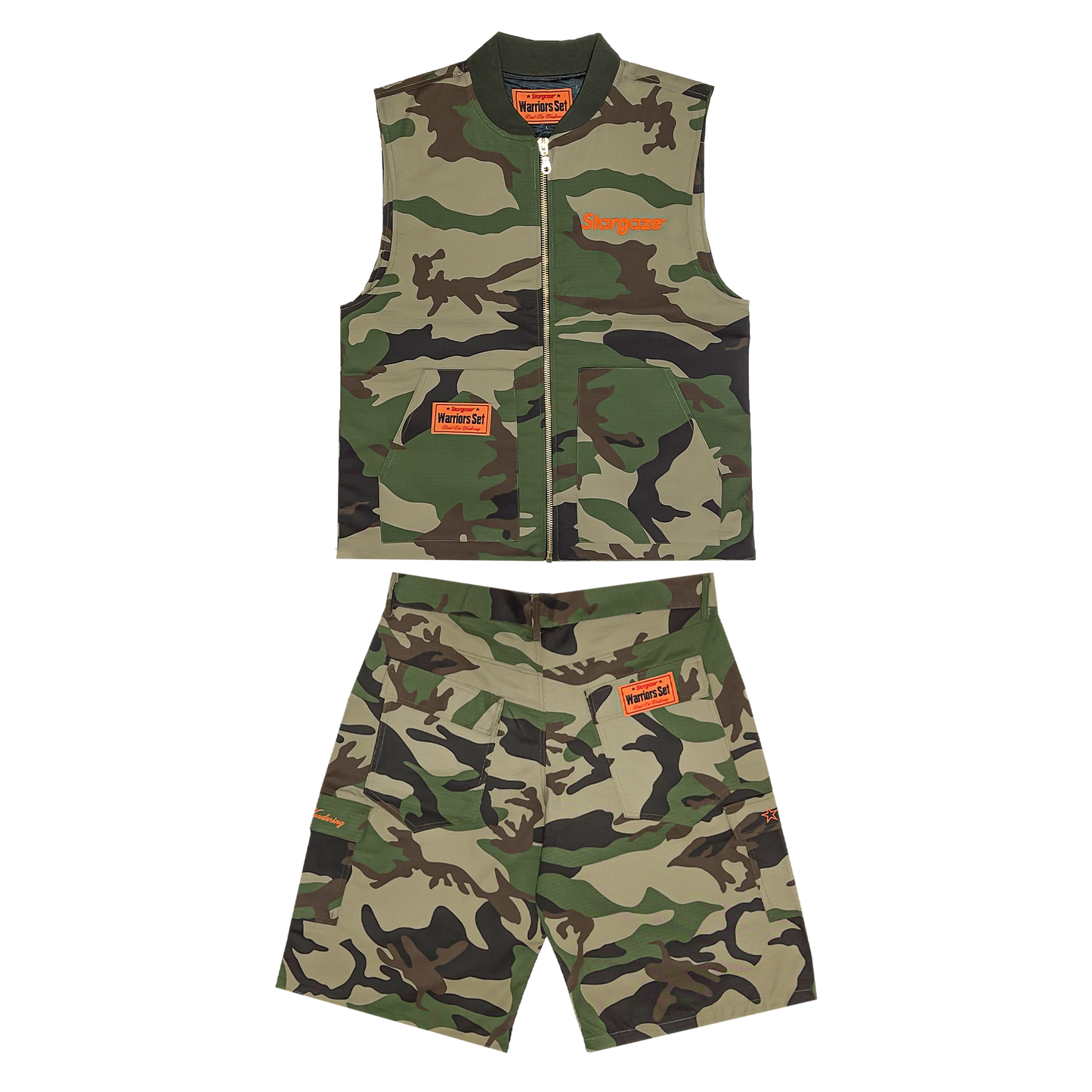 WARRIORS SET (GILET+JORT) "CAMO"